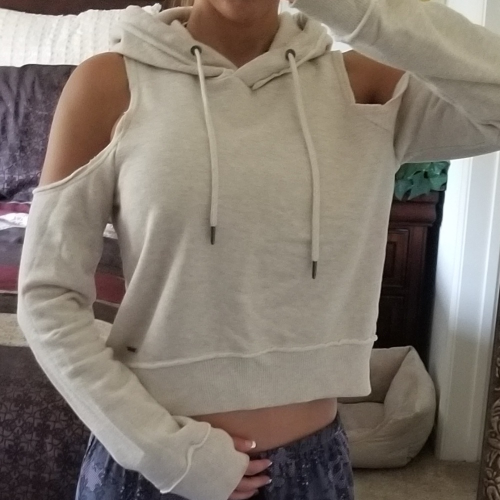 Hollister Cold Shoulder Hoodie